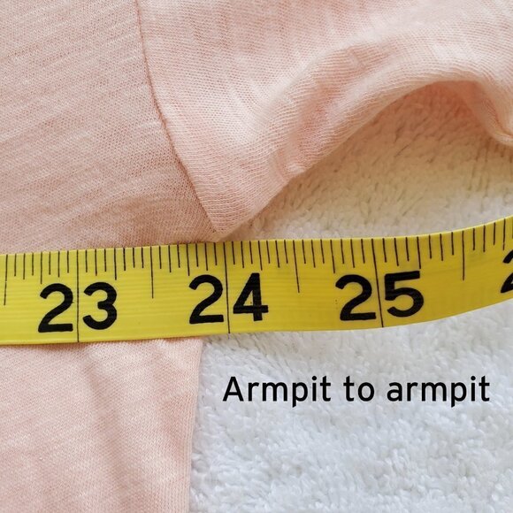 NWT - Lou & Grey Peach 100% Cotton Oversized Drop Shoulder Long Sleeve Tee XS - Picture 10 of 14